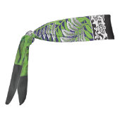 緑と黄色の模様のデザイン タイヘッドバンド (回転270)