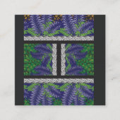 緑と黄色の模様のデザイン ロイヤリティカード (正面)