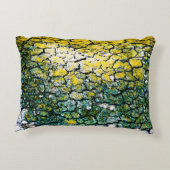 緑と黄色の樹皮 アクセントクッション (裏面)