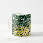 緑と黄色の樹皮 コーヒーマグカップ (正面左)