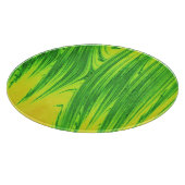 緑と黄色の水草 カッティングボード (角)