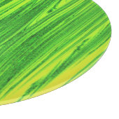 緑と黄色の水草 カッティングボード (角)