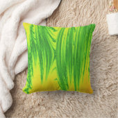 緑と黄色の水草 クッション (ブランケット)