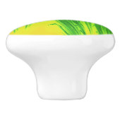 緑と黄色の水草 セラミックノブ (側面)