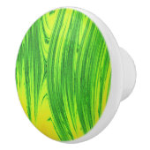 緑と黄色の水草 セラミックノブ (右)