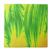 緑と黄色の水草 タイル (正面)