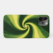 緑と黄色の渦巻き Case-Mate iPhoneケース (裏面(横))