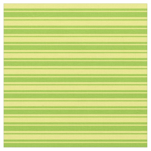 緑と黄色の線のパターン ファブリック (クローズアップ)