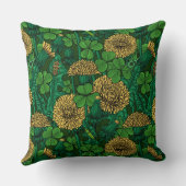 緑と黄色の草原 クッション (裏面)