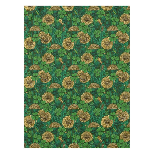 緑と黄色の草原 テーブルクロス (正面)