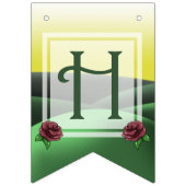 緑と黄色の誕生日パーティー バンティングフラッグ (第2の旗)