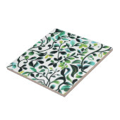 緑と黄色の離れパターン タイル (側面)