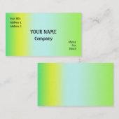 緑と黄色 名刺 (正面/裏面)