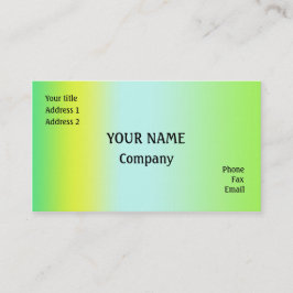 緑と黄色 名刺