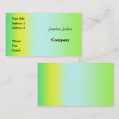 緑と黄色 名刺 (正面/裏面)