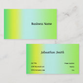 緑と黄色 名刺 (正面/裏面)