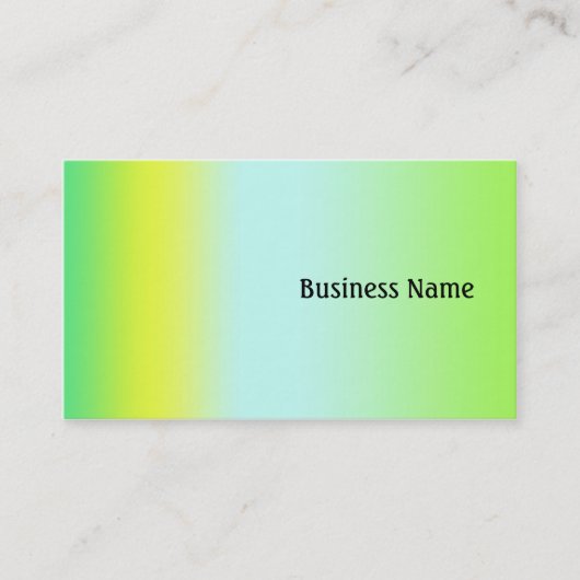 緑と黄色 名刺 (正面)