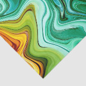 緑と黄色/金ゴールド瑪瑙パターン 薄葉紙 (詳細)