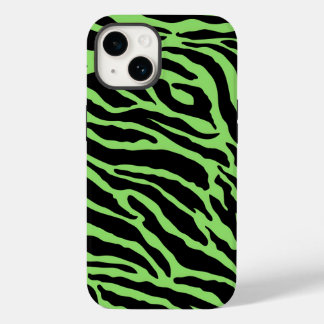 緑と黒のアニマルプリントストライプ Case-Mate iPhone 14ケース