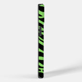 緑と黒のアニマルプリントストライプ Case-Mate iPhoneケース (裏面 / 右)