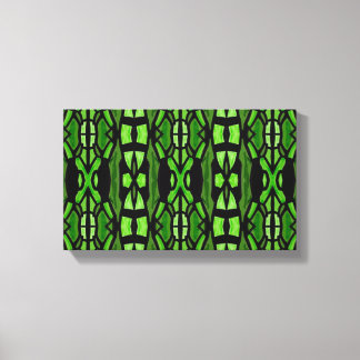 緑と黒のウォールアート キャンバスプリント
