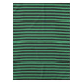 緑と黒のキャンディストライプー テーブルクロス (正面)