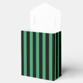 緑と黒のキャンディストライプー フェイバーボックス (オープン)