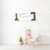 緑と黒のキンセアニエラ カスタム ウェルカム バナー 横断幕 (インサイチュ)