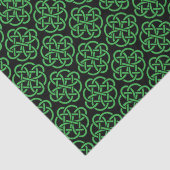 緑と黒のケルトのシールドノット 薄葉紙 (詳細)