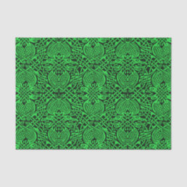 緑と黒のケルト結び糸細工 薄葉紙