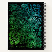 緑と黒のゴシックヴィンテージ書影 ノートブック (裏面)