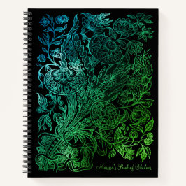 緑と黒のゴシックヴィンテージ書影 ノートブック