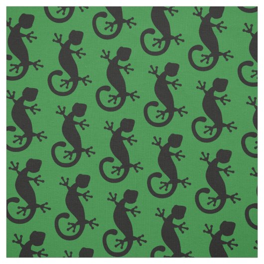 緑と黒のジェッコ·リザード ファブリック (見本)