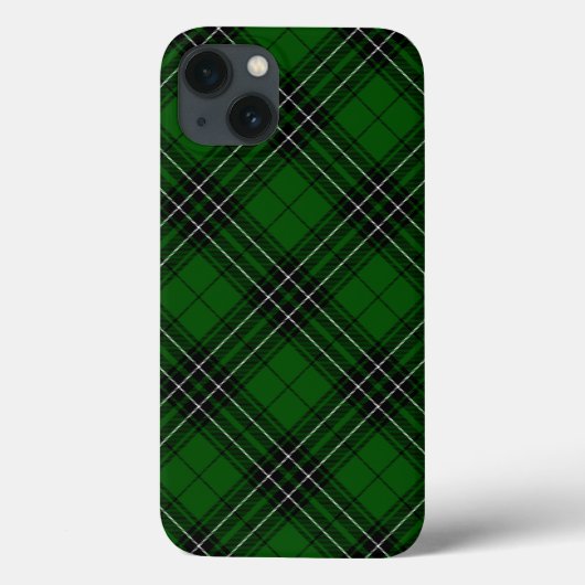 緑と黒のスコットランドのクランMacLeanタータンチェック Case-Mate iPhoneケース (裏面)