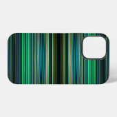 緑と黒のストライプ柄 Case-Mate iPhone カバー (裏面横)