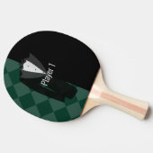緑と黒のバチェラーパーティービールポン用パドル 卓球ラケット (横)