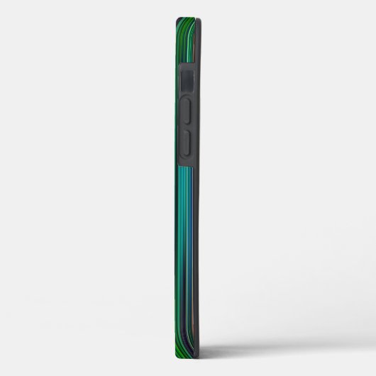 緑と黒のパタストライプのーンCase-Mate iPhone c Case-Mate iPhoneケース (裏面 / 左)