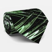 緑と黒のパターン ネクタイ (ロール)