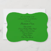 緑と黒のフローラキャップ2025カード 招待状 (裏面)