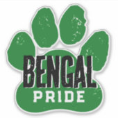 緑と黒のポープリントプライド シール (正面)