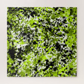 緑と黒のマイクログリーン ジグソーパズル (横)