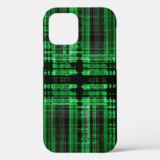 緑と黒のマトリックスパターンCase-Mate iPhone ca Case-Mate iPhoneケース (裏面)