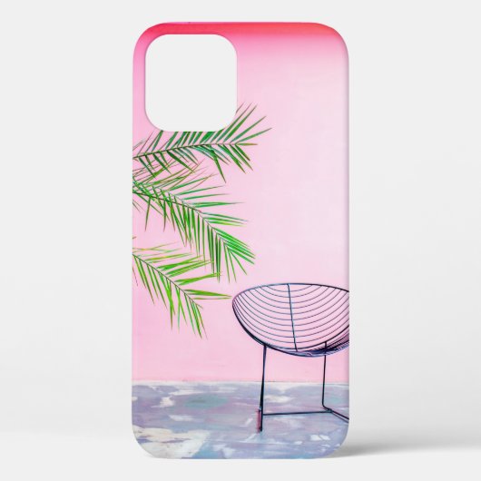 緑と黒のヤシのイラストレーション Case-Mate iPhoneケース (裏面)