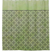 緑と黒のレトロパターン