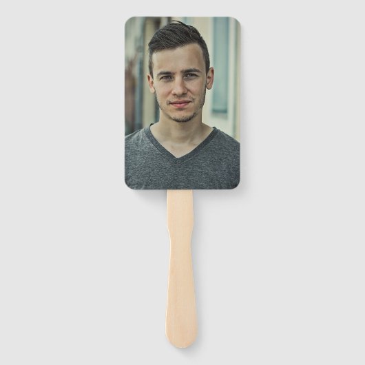 緑と黒の写真卒業ハンドファン ハンドファン (裏面)