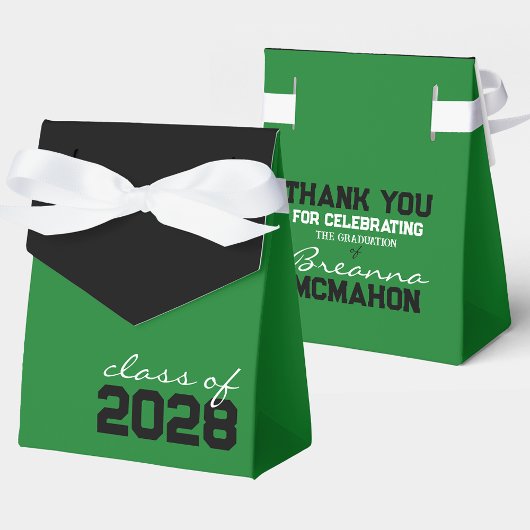 緑と黒の卒業特典ボックス フェイバーボックス