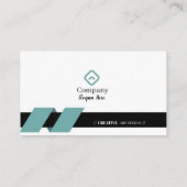 緑と黒の名刺9パック100 名刺 (裏面)