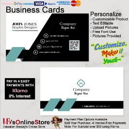 緑と黒の名刺9パック100 名刺