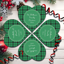 緑と黒の居心地の良いプレイス名 ハートシール