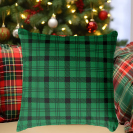 緑と黒の居心地の良いプレイス クッション